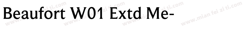 Beaufort W01 Extd Me字体转换